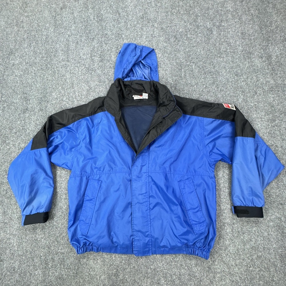 Vintage Marlboro Unlimited Jacket Mens Medium Hooded Windbreaker Outdoor 90s